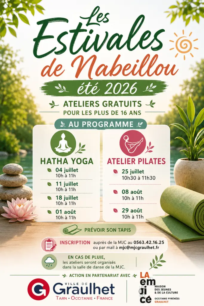 À Graulhet, des ateliers bien-être gratuits tout l’été