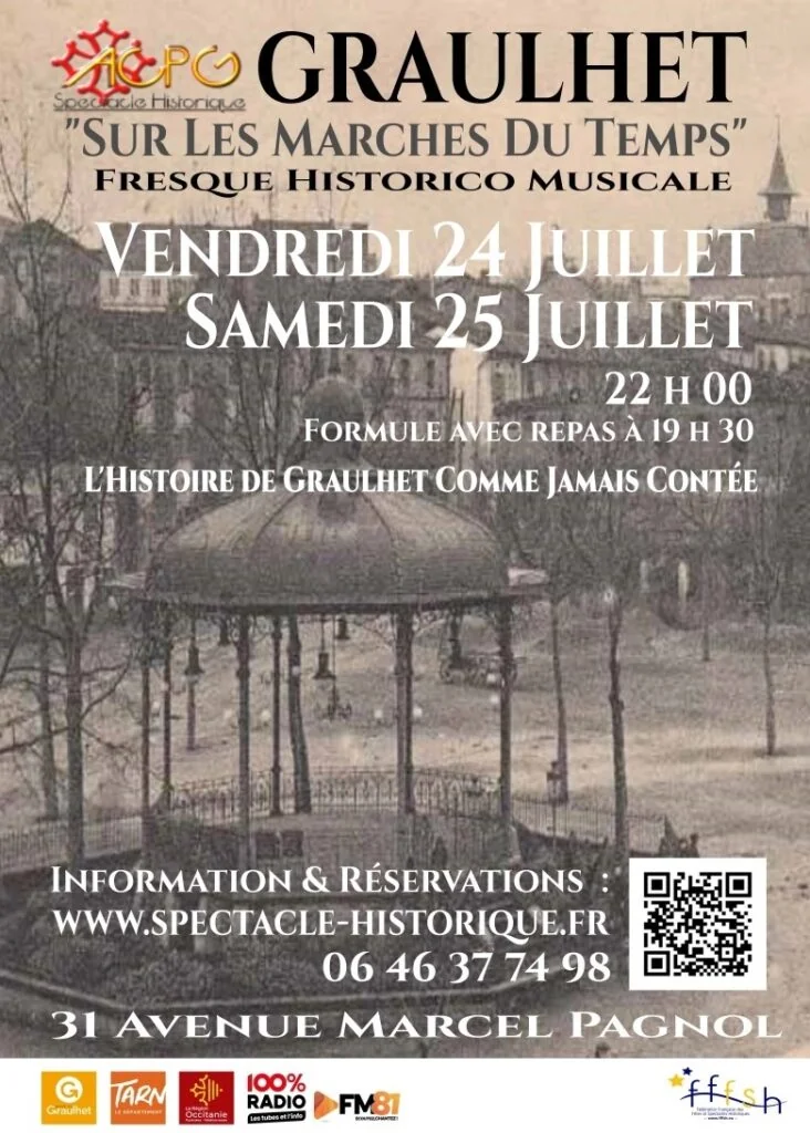 Le 24 juillet à Graulhet, une fresque historico-musicale proposée à 15 €