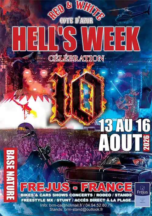 À Fréjus, Hell’s Week fera vibrer bikers et rockeurs le 15 août