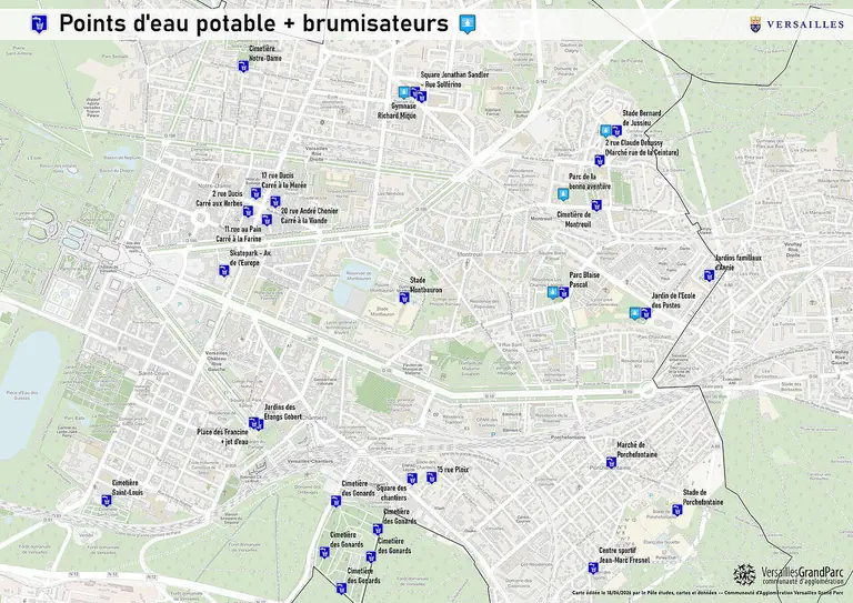 Canicule à Versailles : où trouver un refuge frais