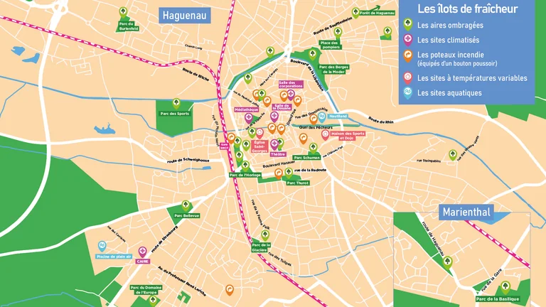 Chaleur à Haguenau : qui est contacté, et où se rafraîchir