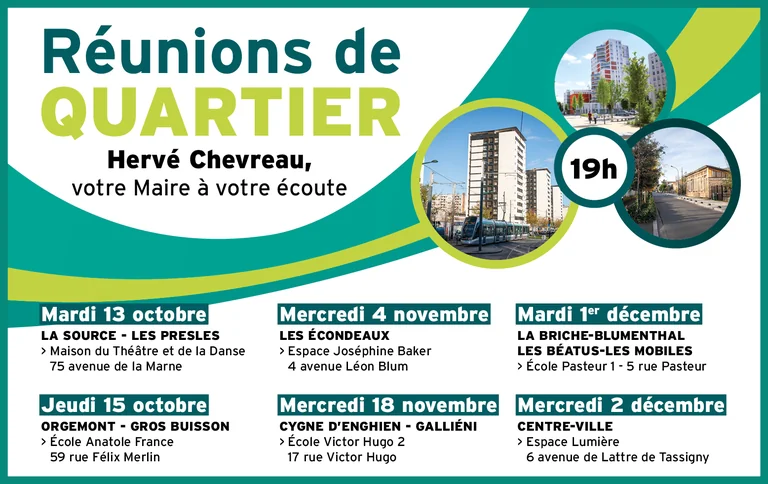 À Épinay-sur-Seine, six réunions pour parler de votre quartier