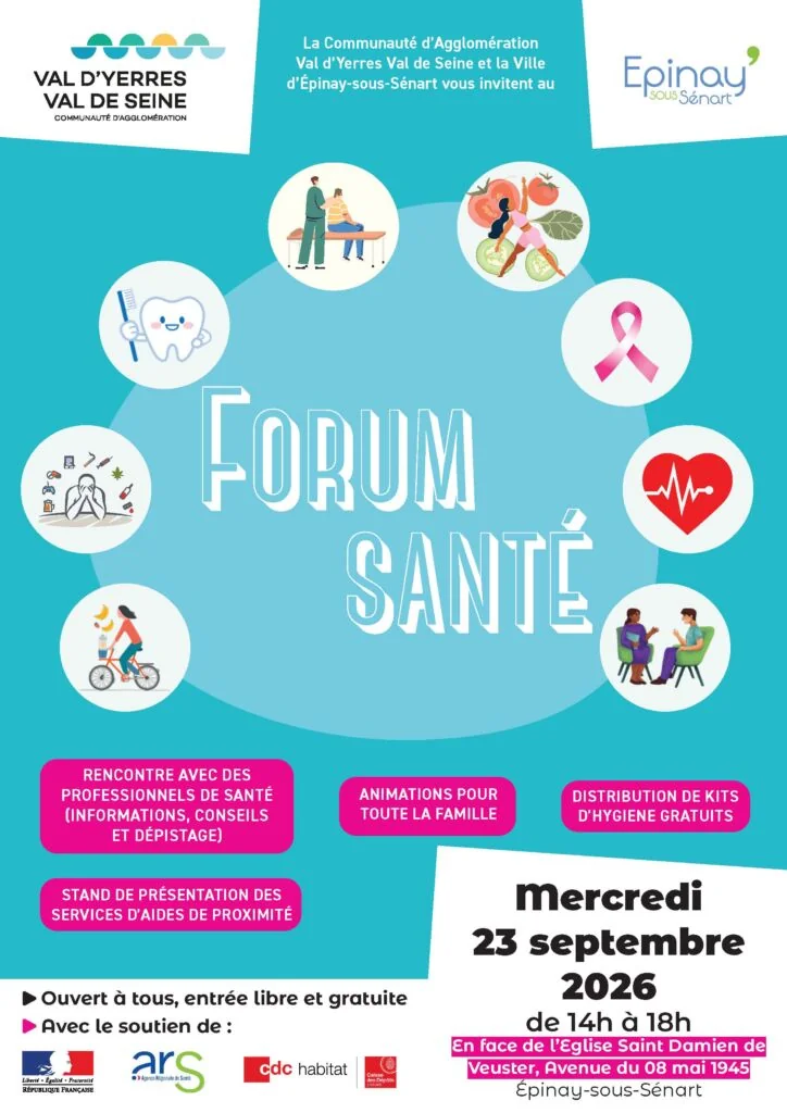 Forum Santé à Épinay : rendez-vous gratuit le 23 septembre